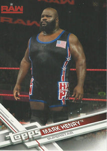 WWE Topps Then Now Forever 2017 Trading Card Mark Henry No.127