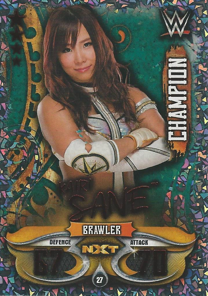 WWE Topps Slam Attax Live 2018 Trading Card Kairi Sane Champion NXT No.27