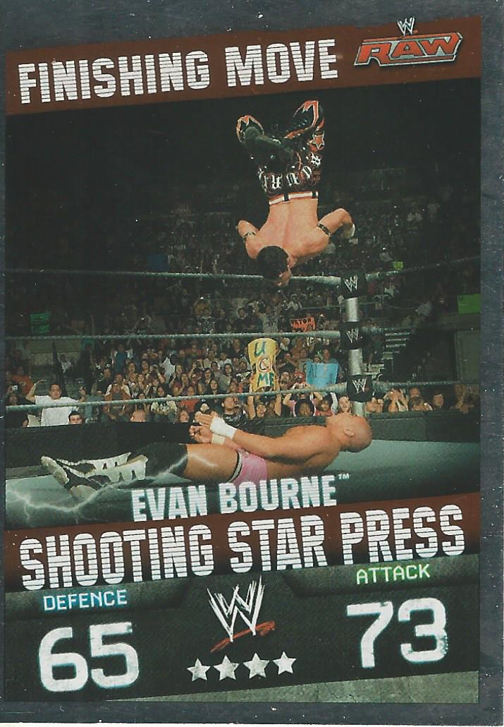 WWE Topps Slam Attax Evolution 2010 Trading Card Evan Bourne No.27