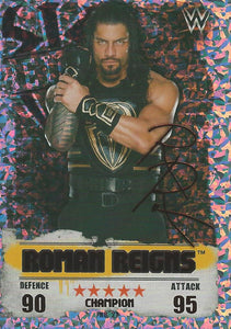 WWE Topps Slam Attax Takeover 2016 Trading Card Roman Reigns Red Champion No.27