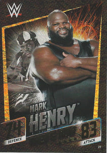 WWE Topps Slam Attax 2015 Then Now Forever Trading Card Mark Henry No.27