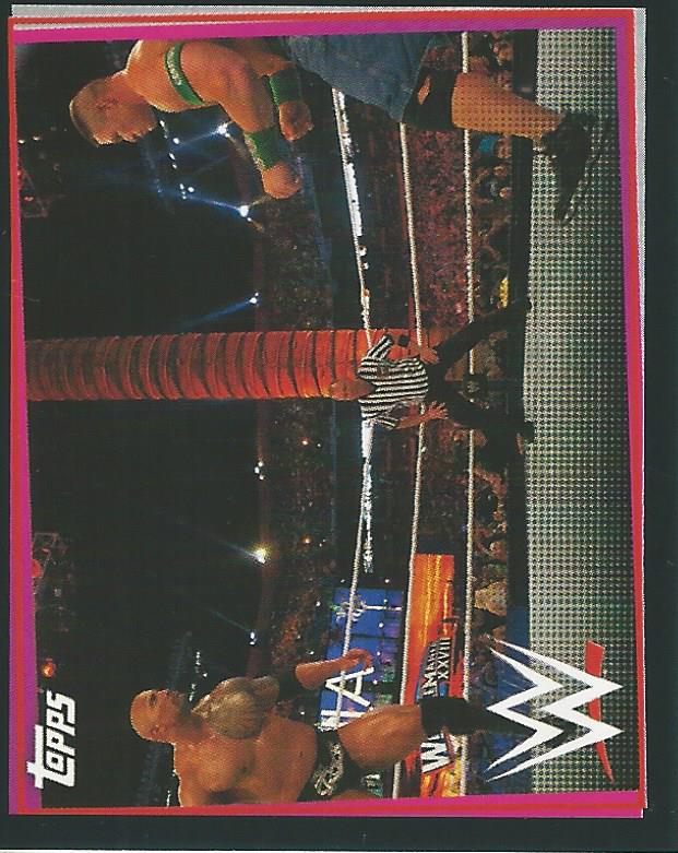 WWE Topps Road to Wrestlemania Stickers 2021 The Rock vs John Cena No.280