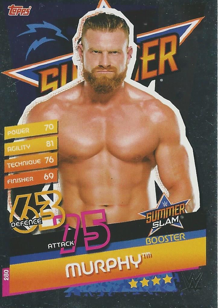 WWE Topps Slam Attax Reloaded 2020 Trading Card Murphy No.280