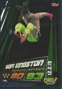 WWE Topps Slam Attax Universe 2019 Trading Card Kofi Kingston No.280