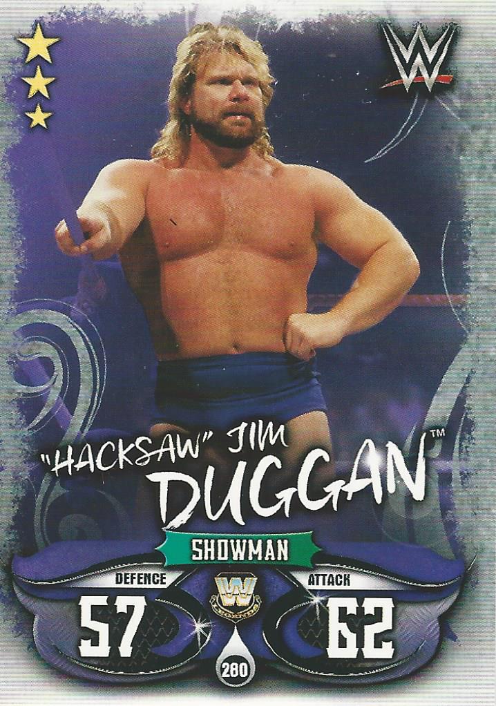 WWE Topps Slam Attax Live 2018 Trading Card Hacksaw Jim Duggan No.280