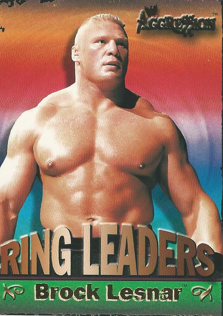WWE Fleer Aggression Trading Cards 2003 Ring Leader Brock Lesnar 3 of 15