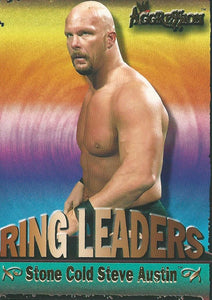 WWE Fleer Aggression Trading Cards 2003 Ring Leader Stone Cold Steve Austin 4 of 15