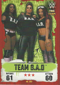 WWE Topps Slam Attax Takeover 2016 Trading Card Team BAD Sasha Banks Naomi Tamina No.282