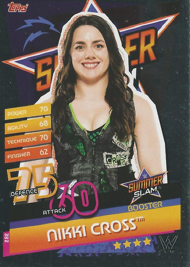 WWE Topps Slam Attax Reloaded 2020 Trading Card Nikki Cross No.282