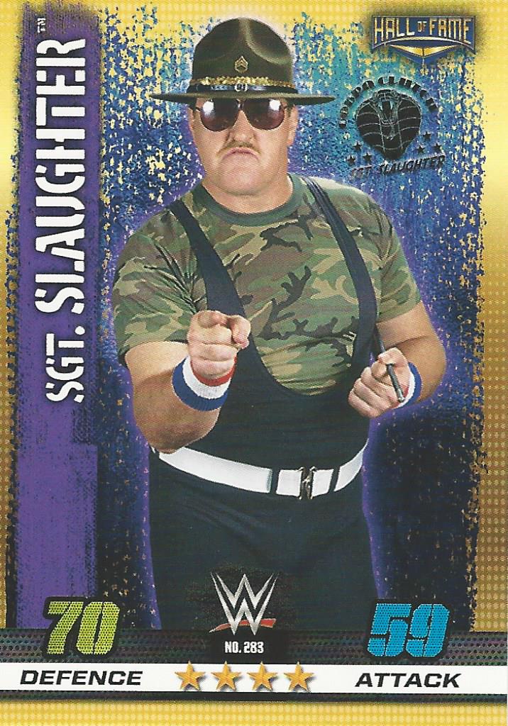 WWE Topps Slam Attax 10th Edition Trading Card 2017 SGT Slaughter No.283