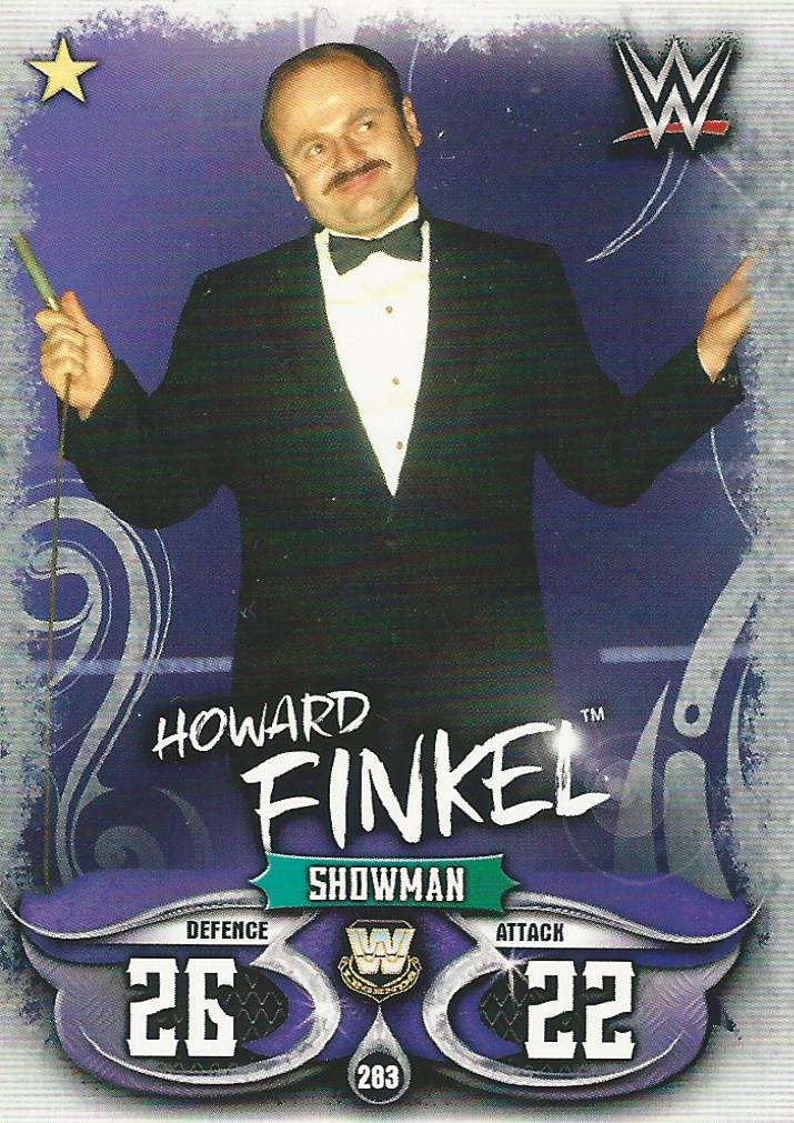 WWE Topps Slam Attax Live 2018 Trading Card Howard Finkel No.283