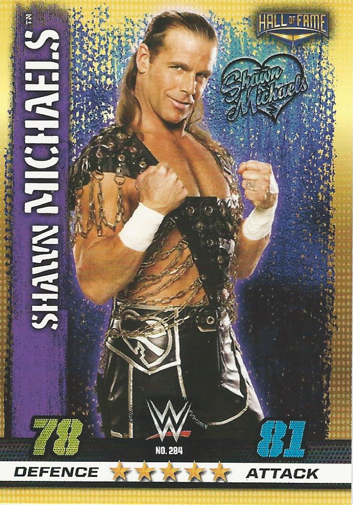 WWE Topps Slam Attax 10th Edition Trading Card 2017 Shawn Michaels HBK No.284