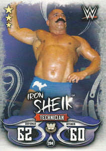 WWE Topps Slam Attax live 2018 Trading Card Iron Sheik No.284