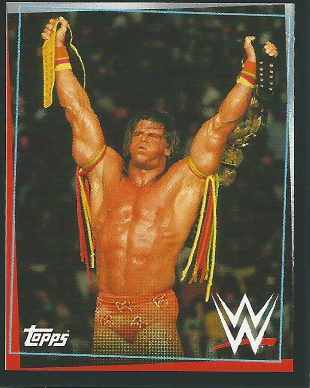 WWE Topps Road to Wrestlemania Stickers 2021 Ultimate Warrior No.284