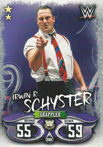 WWE Topps Slam Attax Live 2018 Trading Card Irwin R Schyster No.285