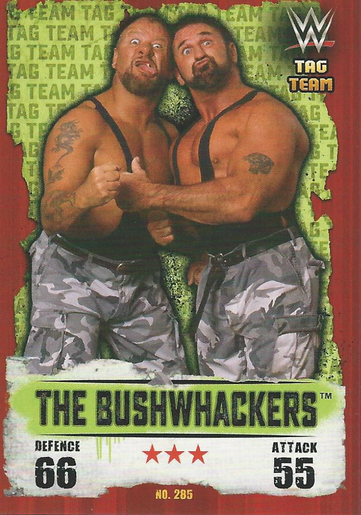 WWE Topps Slam Attax Takeover 2016 Trading Card The Bushwhackers No.285