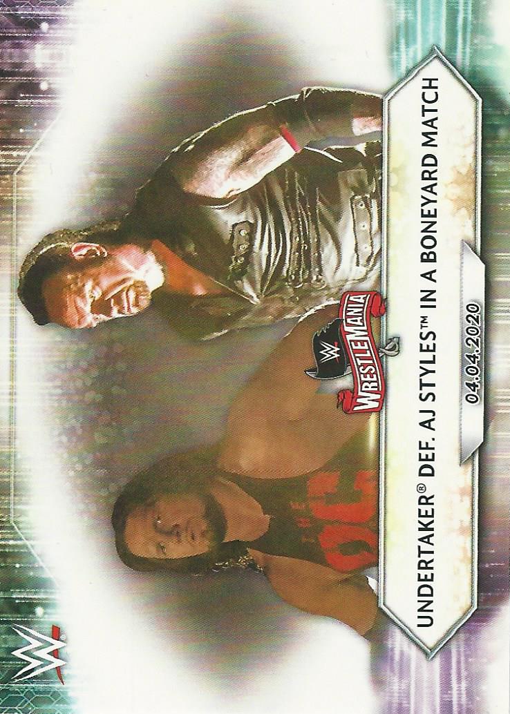 WWE Topps 2021 Trading Cards AJ Styles vs Undertaker No.48