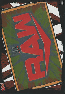 WWE Topps Slam Attax 2021 Trading Card Raw Logo No.286