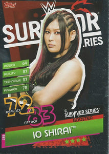 WWE Topps Slam Attax Reloaded 2020 Trading Card Io Shirai No.286