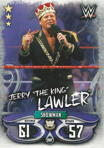 WWE Topps Slam Attax Live 2018 Trading Card Jerry Lawler No.287