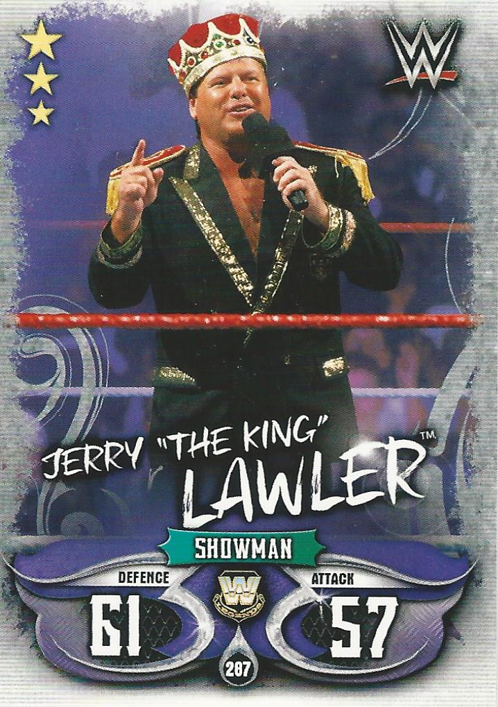 WWE Topps Slam Attax Live 2018 Trading Card Jerry Lawler No.287