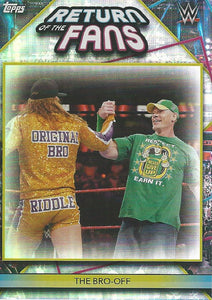 Topps WWE Superstars 2021 Trading Cards John Cena and Riddle RF4