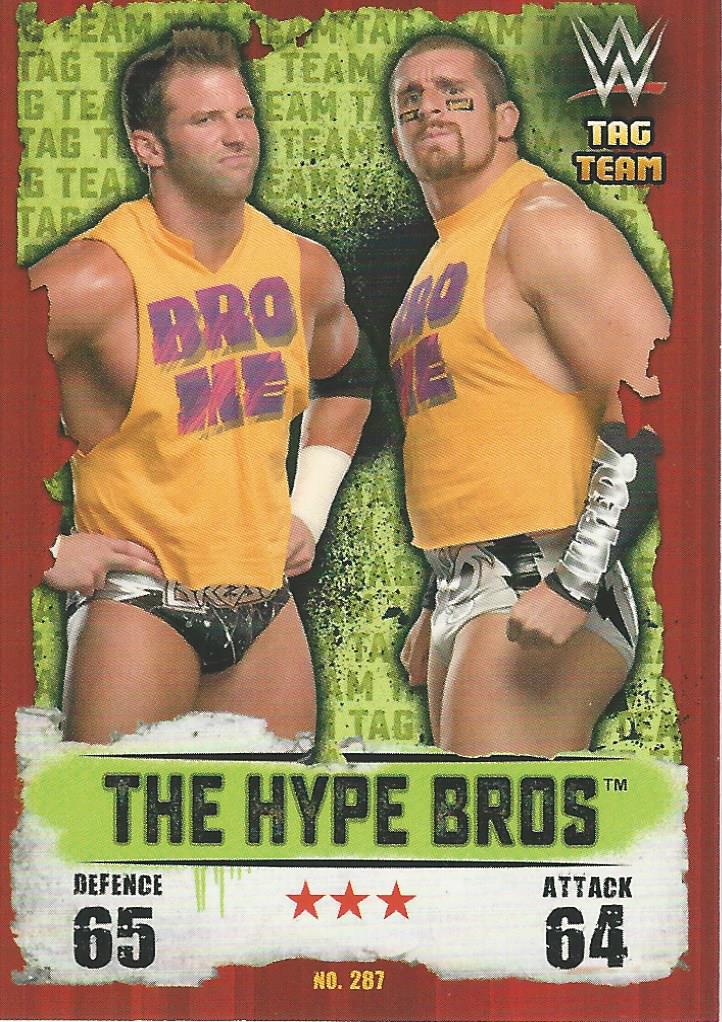 WWE Topps Slam Attax Takeover 2016 Trading Card Hype Bros Ryder and Rawley No.287
