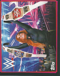 WWE Topps Road to Wrestlemania Stickers 2021 Becky Lynch No.287