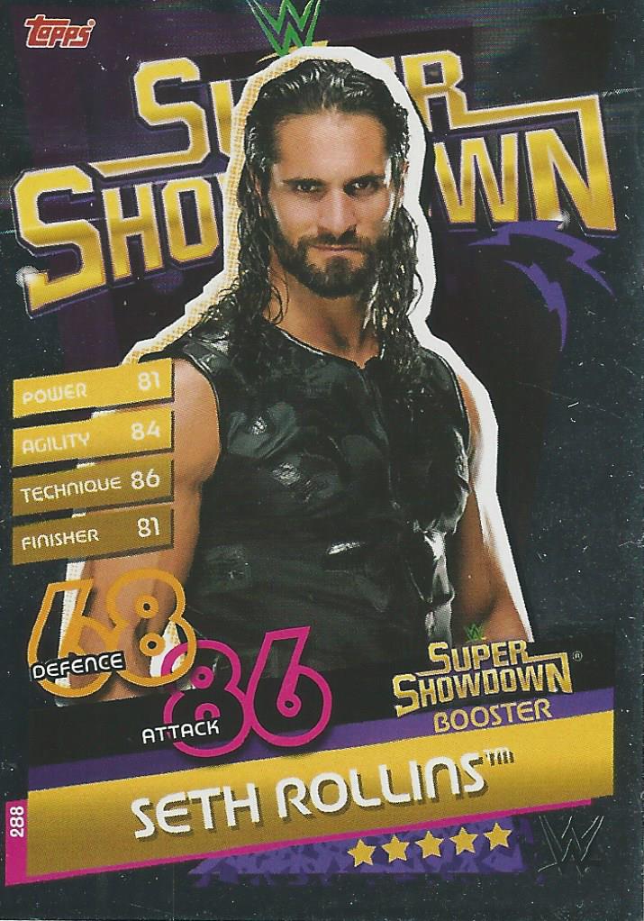 WWE Topps Slam Attax Reloaded 2020 Trading Card Seth Rollins No.288