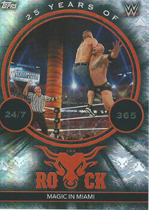 Topps WWE Superstars 2021 Trading Cards The Rock vs John Cena TR3