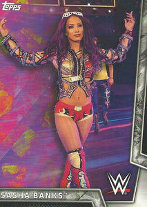 WWE Topps Women Division 2018 Trading Cards Sasha Banks No.28