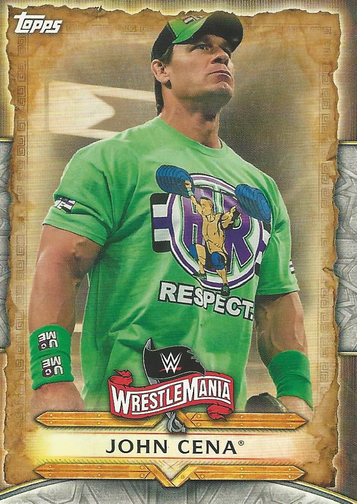 WWE Topps Road to Wrestlemania 2020 Trading Cards John Cena WM-28