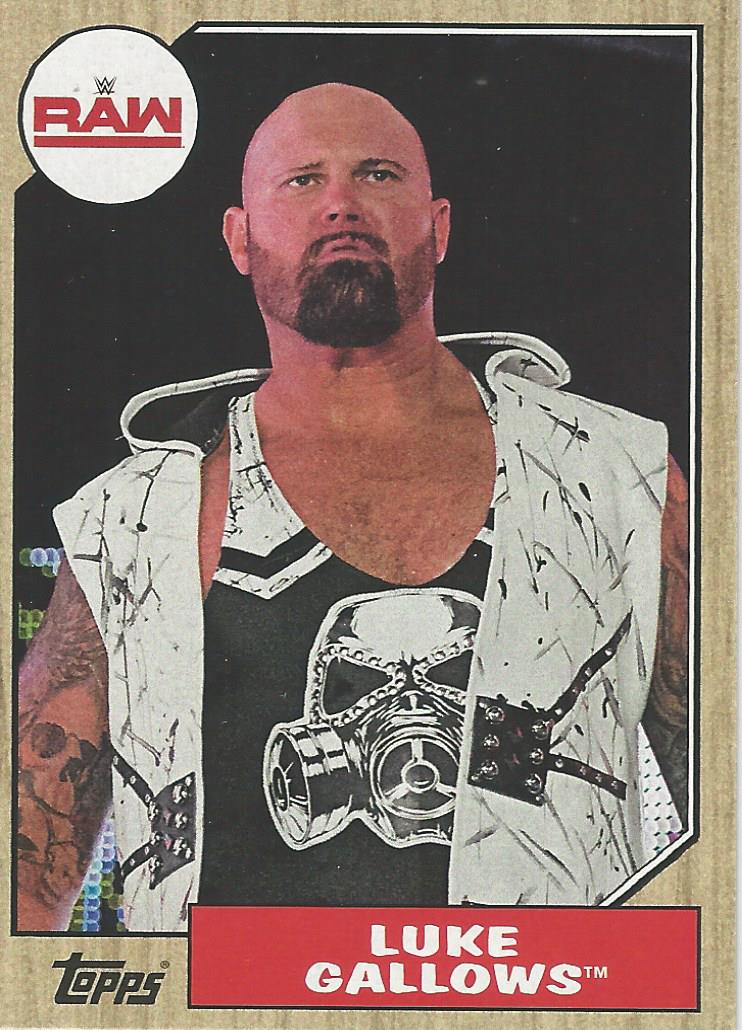 WWE Topps Heritage 2017 Trading Cards Luke Gallows No.28