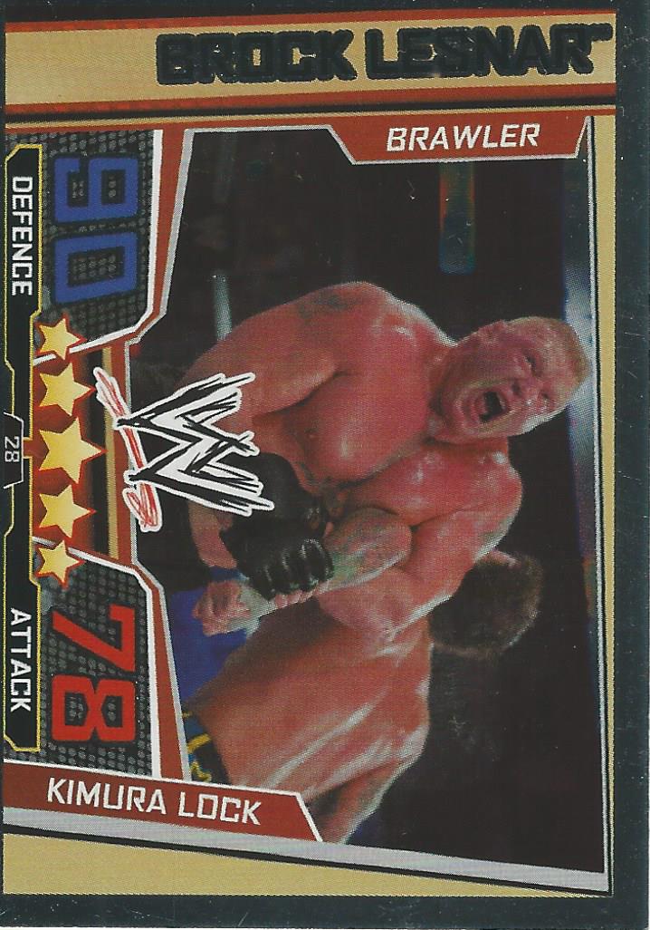 WWE Slam Attax Superstars 2013 Trading Card Finisher Brock Lesnar No.28