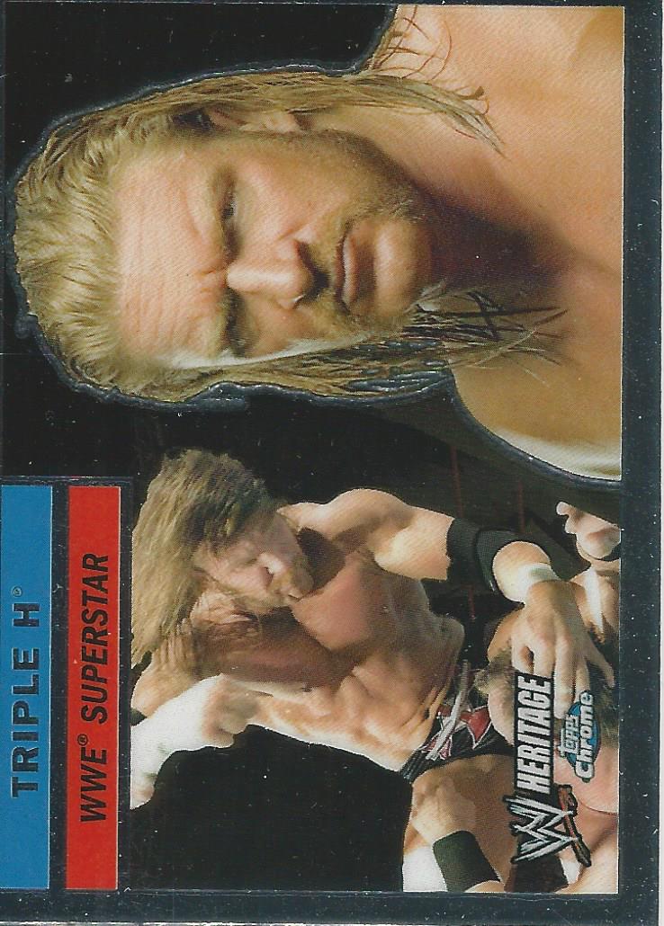 WWE Topps Chrome Heritage Trading Card 2006 Triple H No.28