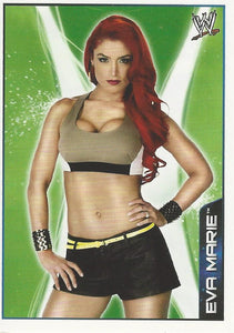 WWE Topps A-Z Sticker Collection 2014 Eva Marie No.28