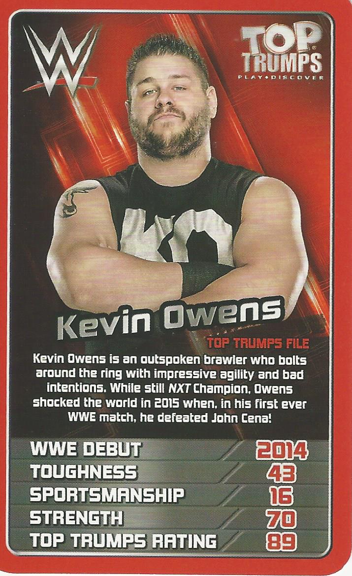WWE Top Trumps 2017 Kevin Owens