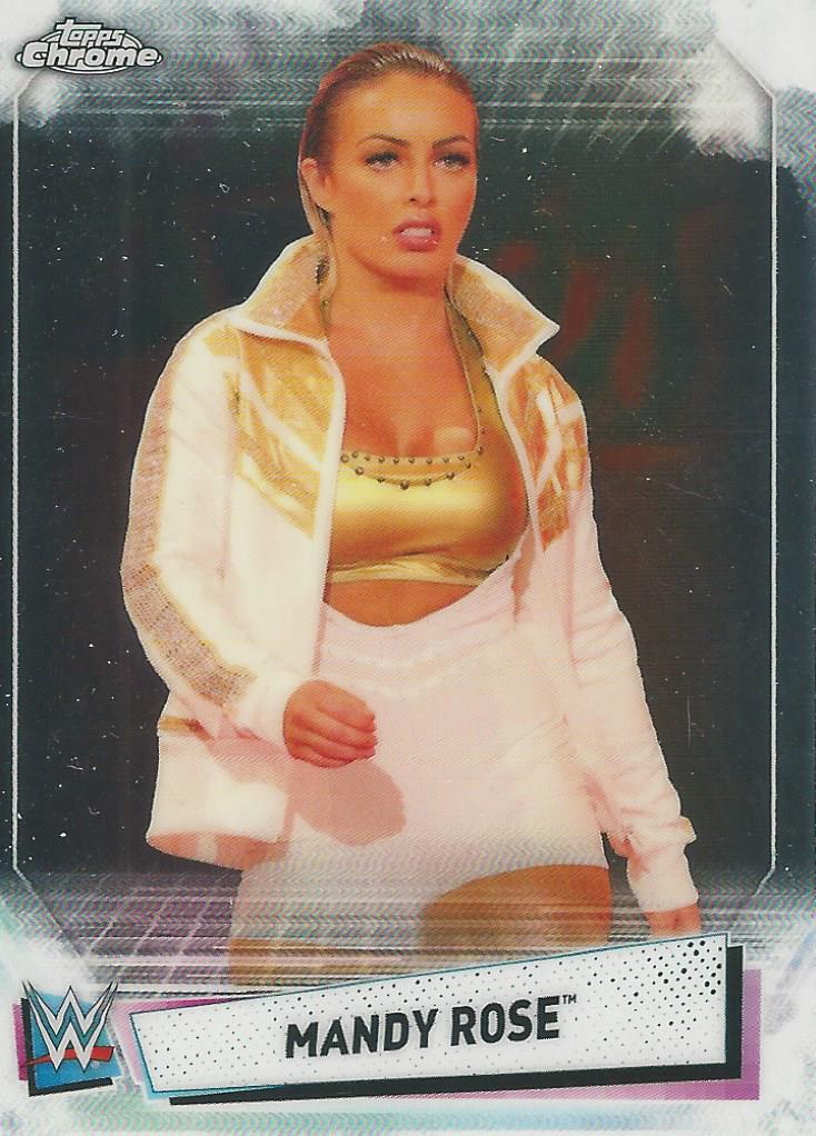 WWE Topps Chrome 2021 Trading Cards Mandy Rose No.28