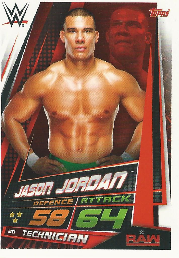 WWE Topps Slam Attax Universe 2019 Trading Card Jason Jordan No.28