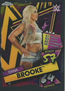 WWE Topps Slam Attax Chrome 2021 Trading Cards Dana Brooke No.28