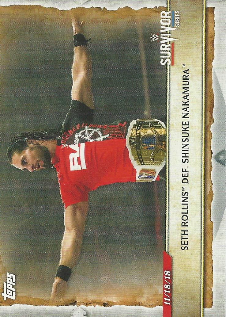 WWE Topps Road to Wrestlemania 2020 Trading Cards Seth Rollins No.28