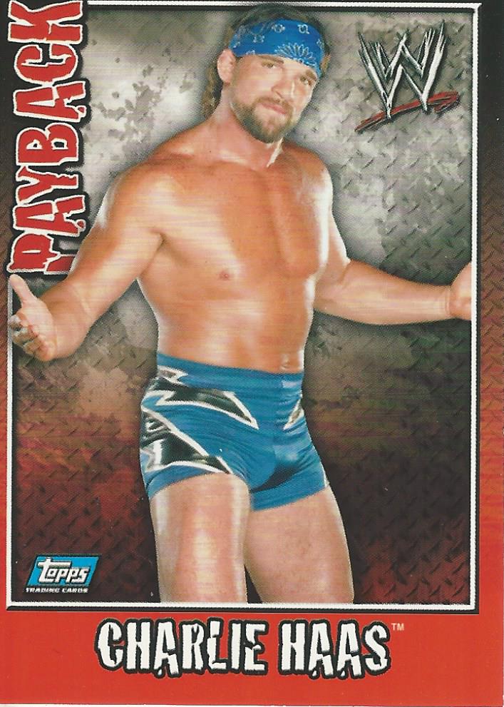 WWE Topps Payback 2006 Trading Card Charlie Haas No.28