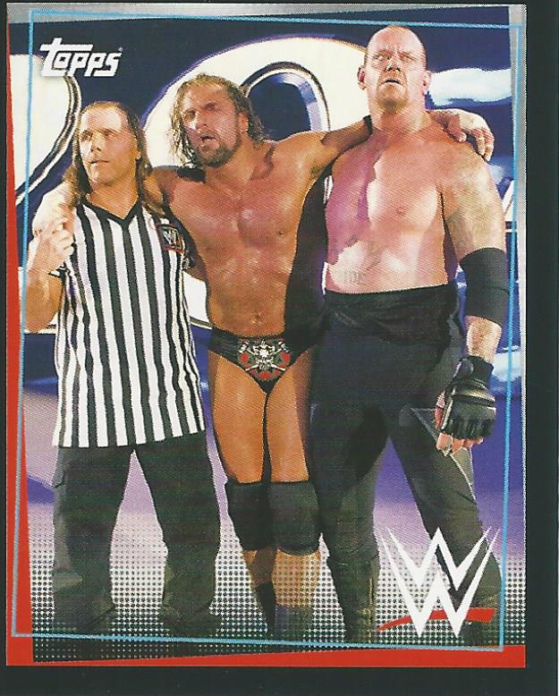 WWE Topps Road to Wrestlemania Stickers 2021 Triple H Shawn Michaels Undertaker No.290