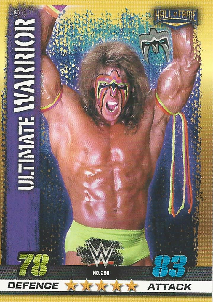 WWE Topps Slam Attax 10th Edition Trading Card 2017 The Ultimate Warrior No.290