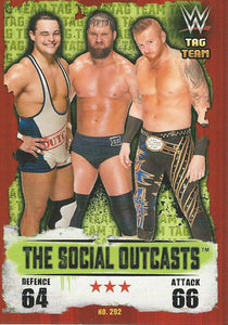 WWE Topps Slam Attax Takeover 2016 Trading Card The Social Outcasts No.292