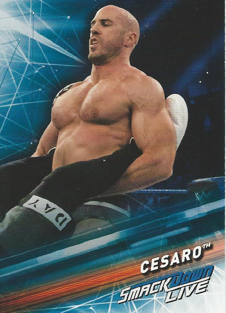 WWE Topps Smackdown 2019 Trading Cards Cesaro No.15