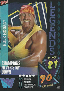 WWE Topps Slam Attax 2021 Trading Card Hulk Hogan No.293