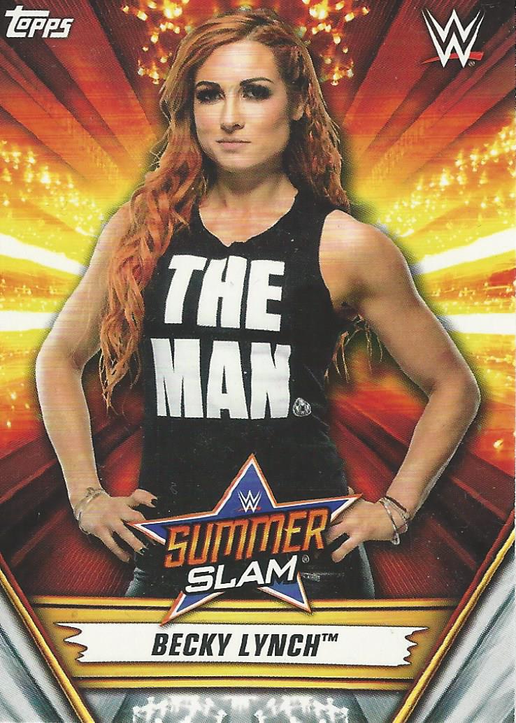 WWE Topps Summerslam 2019 Trading Card Becky Lynch No.44