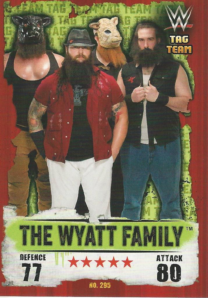 WWE Topps Slam Attax Takeover 2016 Trading Card The Wyatt Family No.295