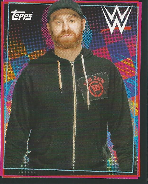 WWE Topps Road to Wrestlemania Stickers 2021 Sami Zayn No.295